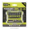accessoires RYOBI 12 pièces. 2 embouts à percussion diamantés 486FN841