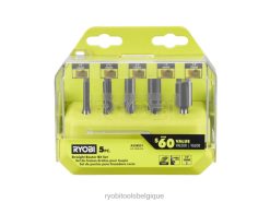 accessoires RYOBI Jeu de 5 mèches de toupie droites 486FN765