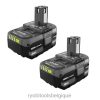batteries et chargeurs RYOBI Batterie au lithium 18 V One+ 4 Ah (paquet de 2) 486FN682