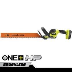 Extérieur RYOBI Taille-haie sans balais 18v one+ hp 22 avec batterie 2ah et chargeur 486FN334