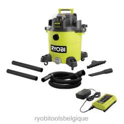 nettoyage RYOBI Kit d'aspirateur sec/humide 40 V, 10 gallons 486FN589