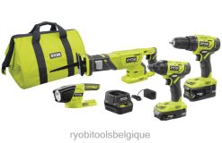 outils électroportatifs RYOBI Kit combiné 18 V One+ 4 outils 486FN865