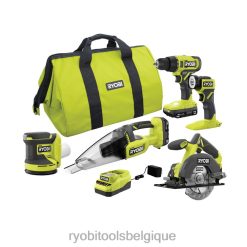 outils électroportatifs RYOBI Kit combiné 18 V One+ 5 outils 486FN18