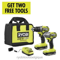 outils électroportatifs RYOBI Kit combiné 2 outils sans balais 18 V One+ HP 486FN862