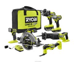 outils électroportatifs RYOBI Kit combiné 6 outils sans balais 18 V 486FN871