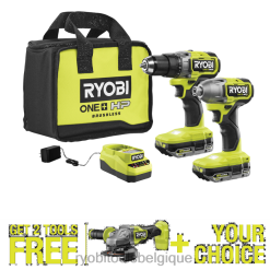 outils électroportatifs RYOBI Kit combiné de 2 outils sans balais 18 V One+ HP avec meuleuse d'angle/outil de coupe 4-1/2 sans balais 18 V One+ HP gratuit et outil gratuit de votre choix. 486FN16