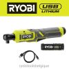 outils électroportatifs RYOBI kit de cliquet usb lithium 3/8 486FN53