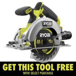 outils électroportatifs RYOBI Scie circulaire compacte sans balais 18 V One+ HP 6-1/2 486FN76