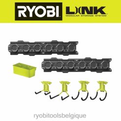 stockage RYOBI lien 7 pièces. kit de rangement mural 486FN648